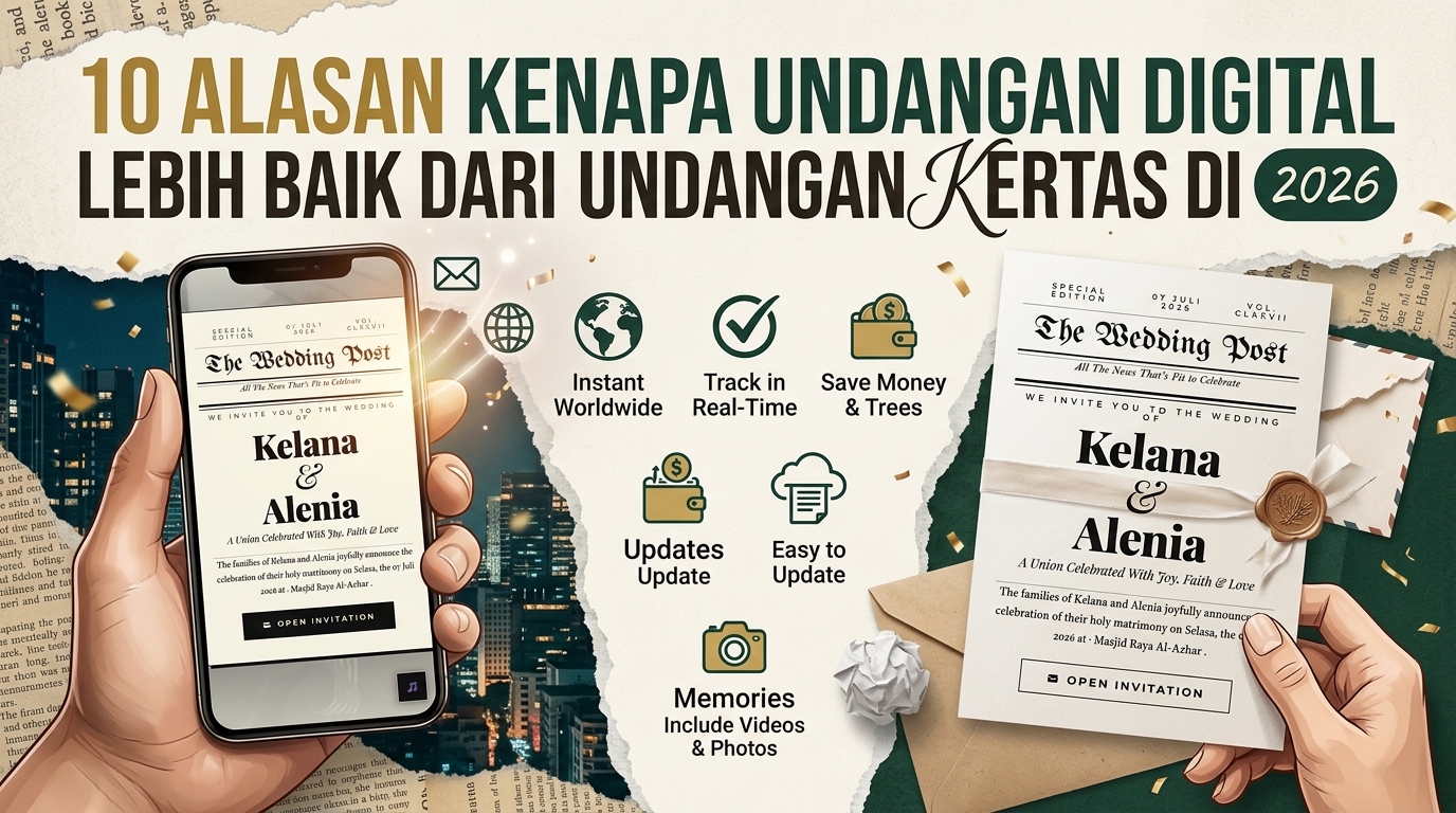10 Alasan Kenapa Undangan Digital Lebih Baik dari Undangan Kertas di 2026