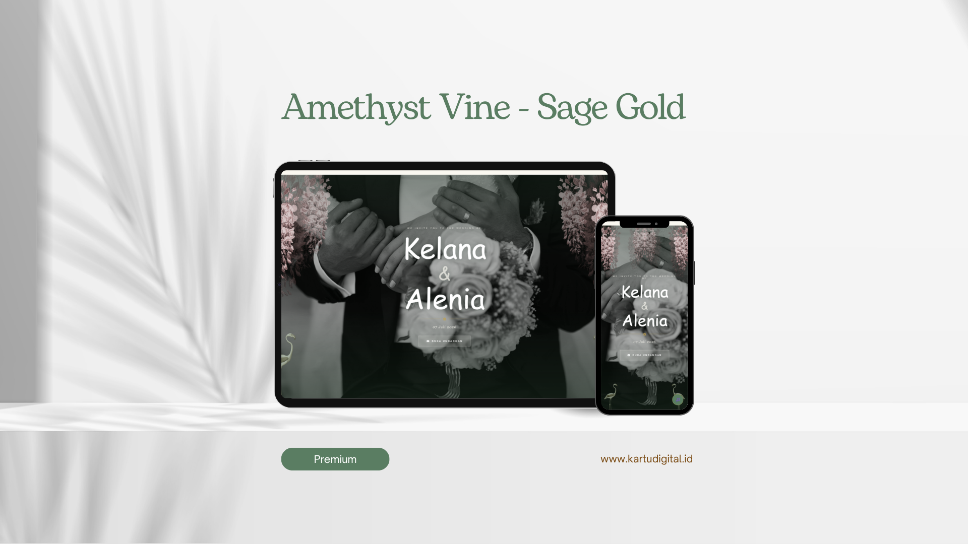 Amethyst Vine - Sage Gold